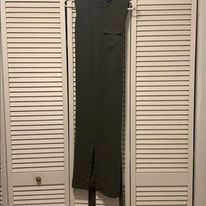Army Green sleeveless dress